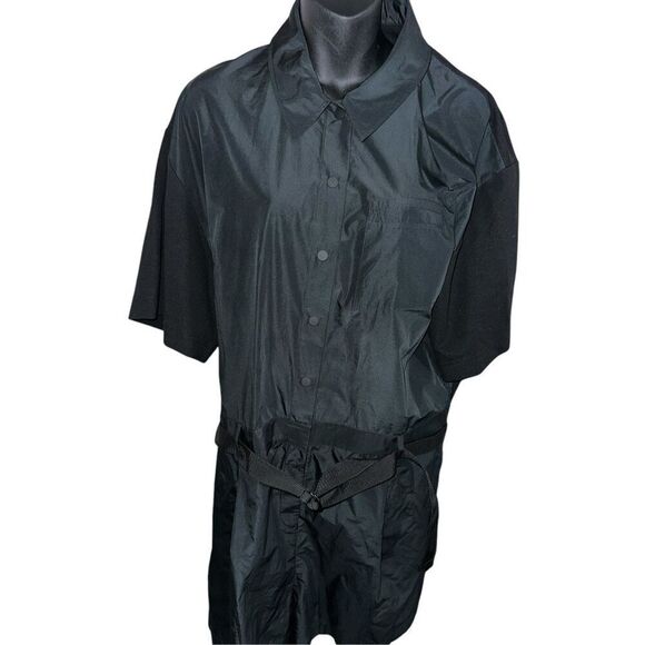 NWOT EXCELLENT CONDITION COS utility-inspired playsuit SHELL-PANEL ROMPER - BLAC - Picture 1 of 16